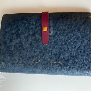 CELINE - LARGE WALLET IN BICOLOUR GRAINED CALFSKIN